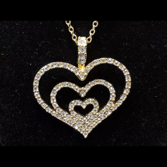 Nolan Miller Jewelry - Nolan Miller Crystal Rhinestone Heart NWOT Mint